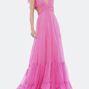 Mac Duggal Ruffle Chiffon Dress